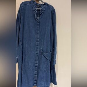 COS Denim Blue Long Sleeve Dress